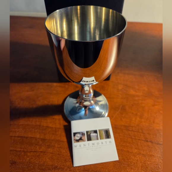 Elegant Wentworth Pewter Large Wine Goblet New - Picture 9 of 14